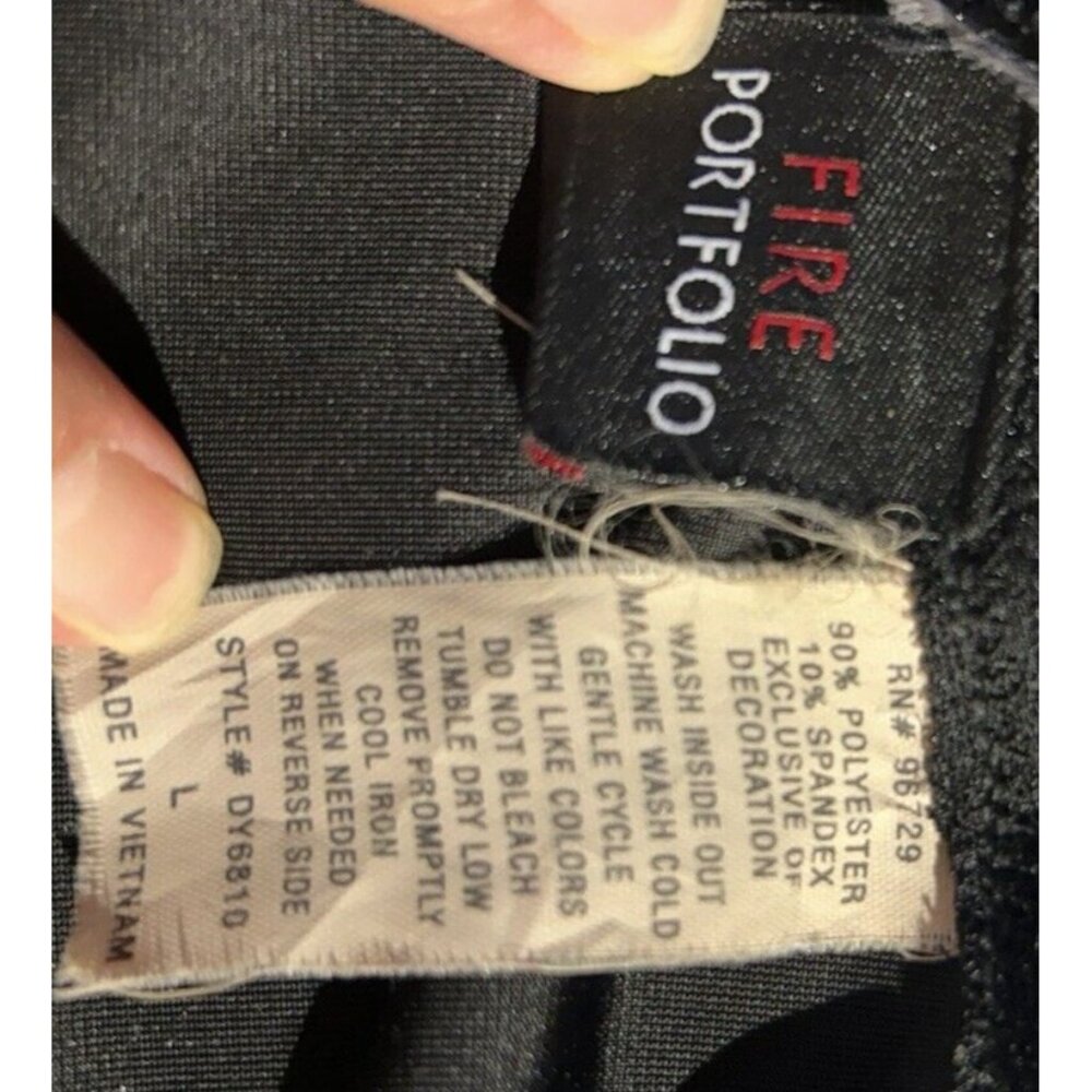 Vintage goth dress 90’s Black Velvet Romantic Goth With Touches Of Lace Women L - Picture 11 of 11